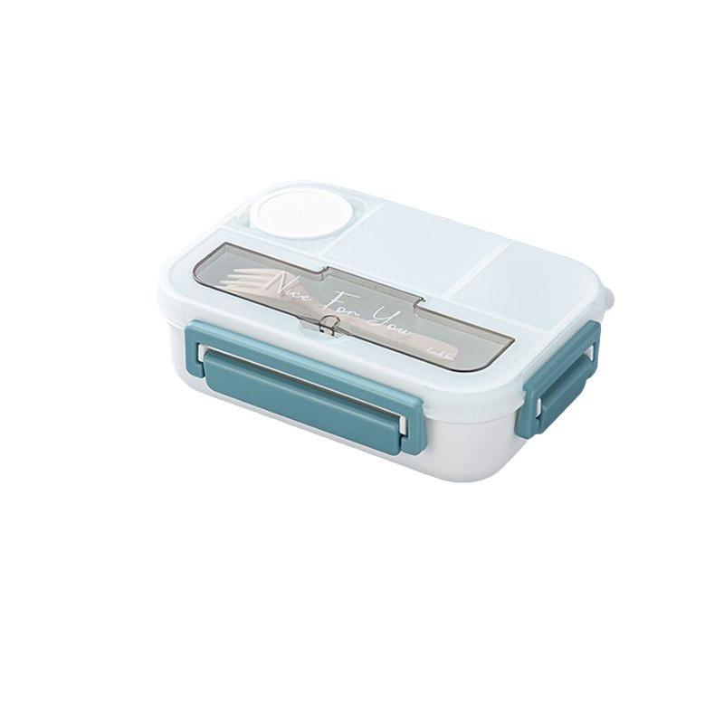 Microwave-Safe Leakproof Bento Box With 4 Compartment Design Students Office Workers PP Material Lunch Container