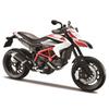 Maisto 1/12 Scale Ducati Hypermotard White / Diecast Model Car, Motorcycle, Finished Model 13015