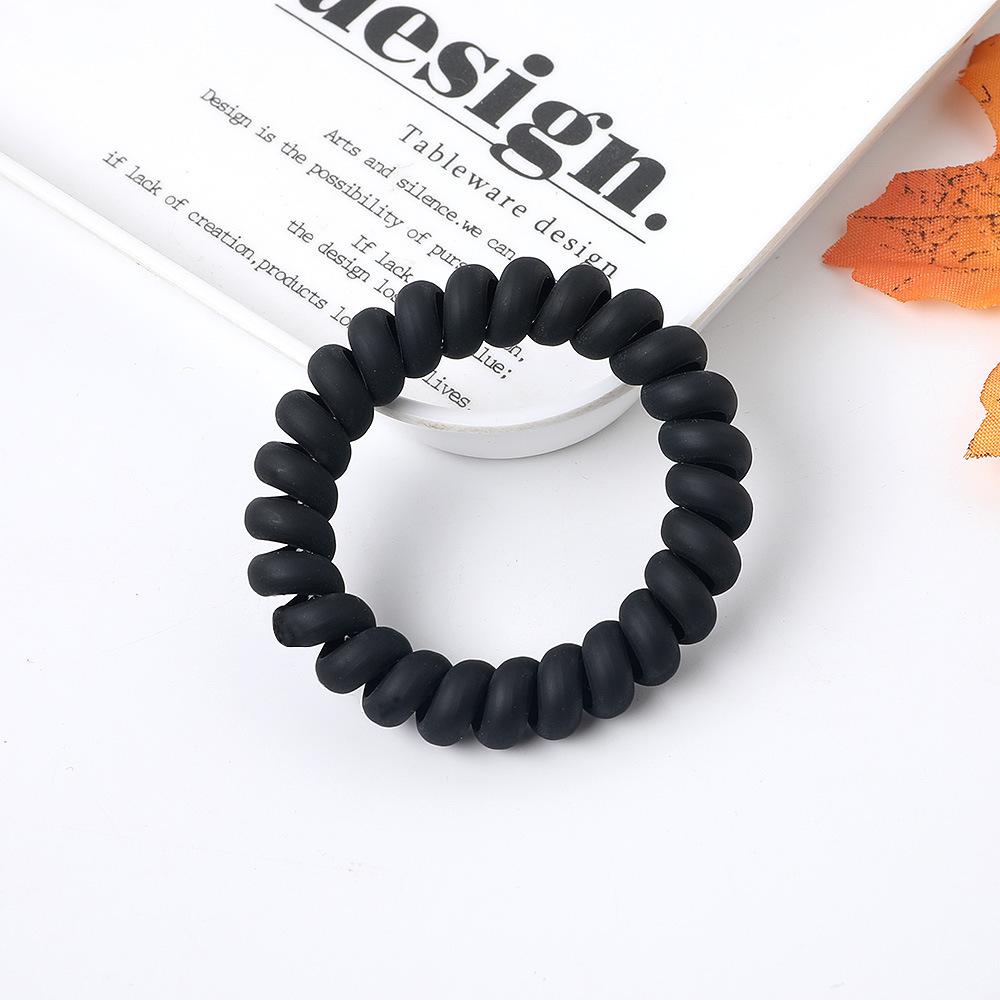 1PC New Frosted Telephone Line Wire Hair Ring Seamless Head Rope Ponytail Hair Ring Elastic Rubber Band Hair Accessories