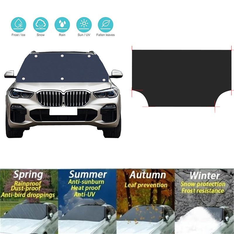Magnetische Auto-Windschutzscheiben-Schutzhülle gegen Regen, Schnee, Eis und Frost