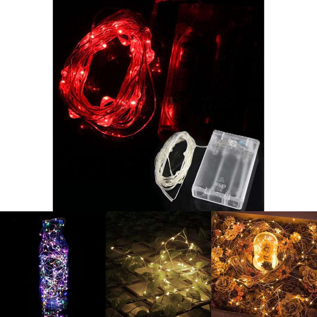 Versatile Led Battery Operated Fairy Lights Featuring Waterproof Copper Wire Design