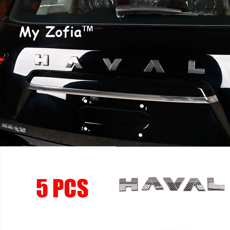 For GWM New HAVAL H7 2025 2026 Car Front Logo Network Black Emblems Trunk Rear Logo Black Badge Sticker Accessories