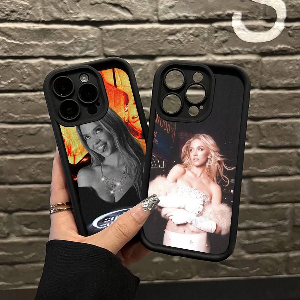 Sängerin Sydney S-Sweeney Handyhülle Für IPhone 17 16 15 14 13 12 11 Pro Max Plus Mini Glück Hülle