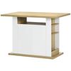 Kuchyňský ostrůvek se velkou pracovní deskou pro 4 osoby - rozměry. 110L x 70Š x 75,5V cm