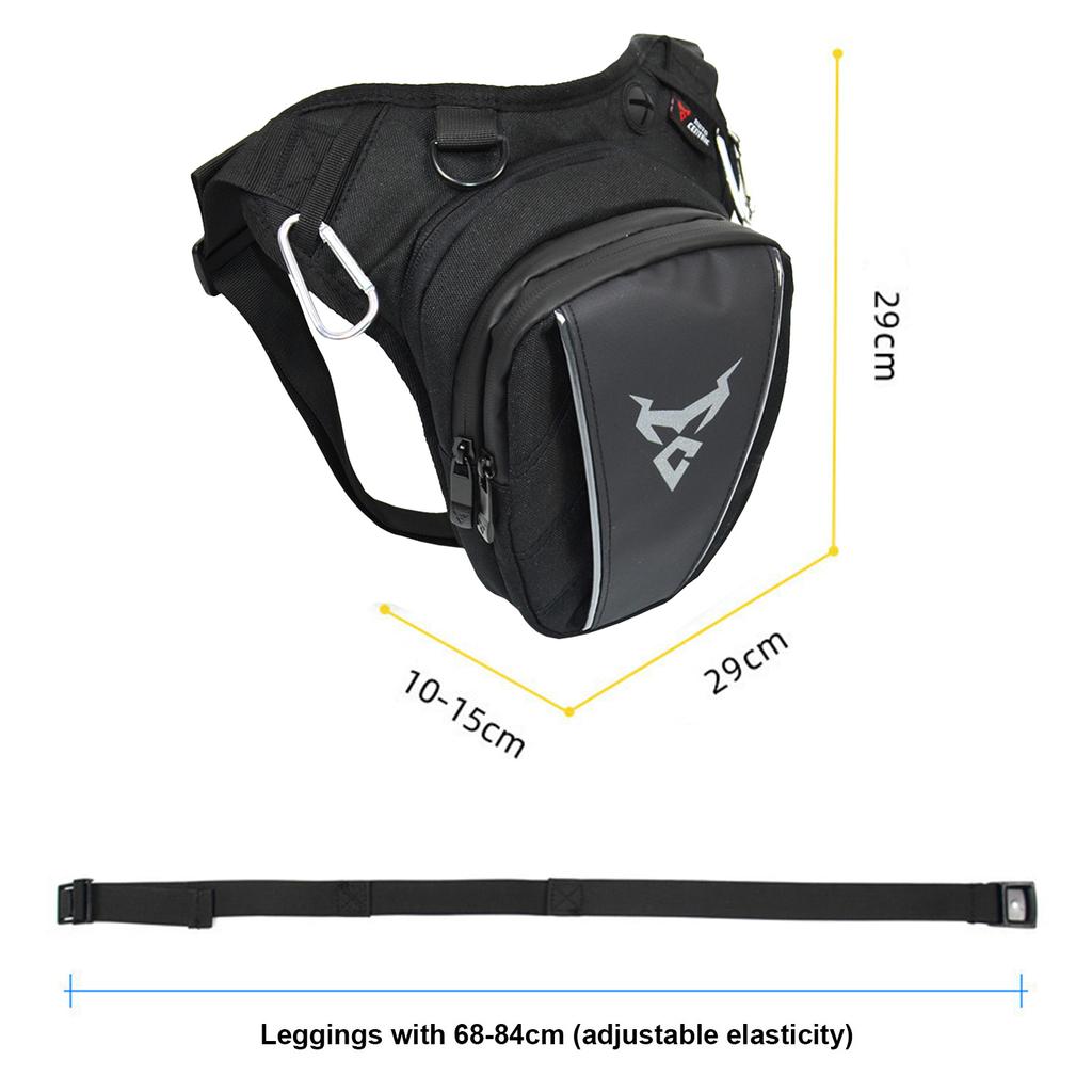 Motorcycle Drop Leg Bag Multi-Purpose Waterproof Thigh Pack With Earphone Cable Reserved Hole For Outdoor Hiking Cycling