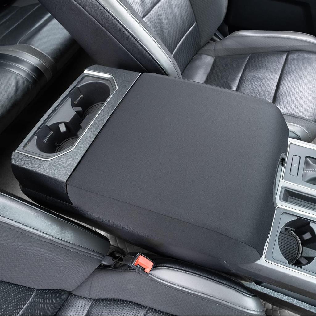 PIMCAR Center Console Cover For Ford 2015- F150, 2017- F250 F350 F450, 2018-2024 Expedition Interior Accessories Soft Cozy Neoprene Armrest Cover