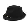 Wool Top Hat Ladies Trend Hat Gold Buckle Jazz Hat Wool Felt Hat