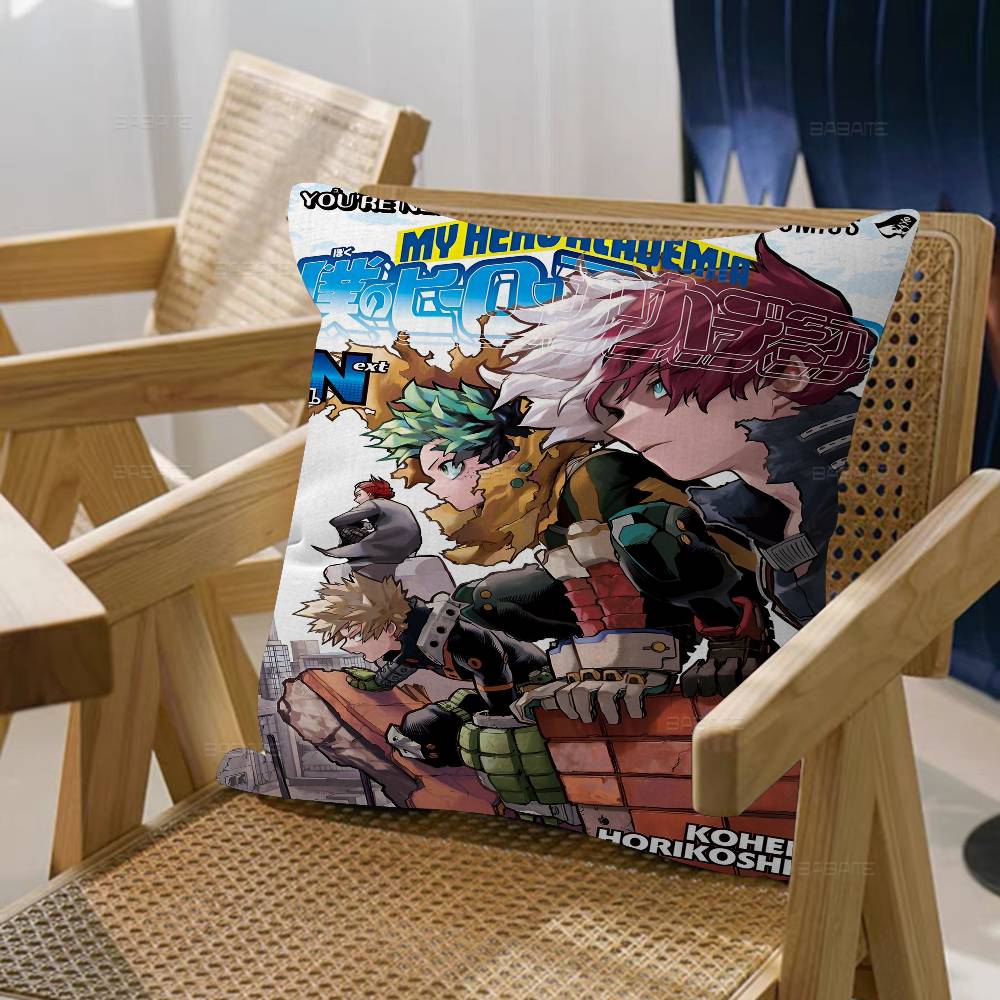 Anime B-Bakugo Katsuki Dekorativní Estetika Místnosti Povlak na Polštář Domácí Dekorace Ložnice Pohovka Postel Pohovka Potah na Polštář 45x45