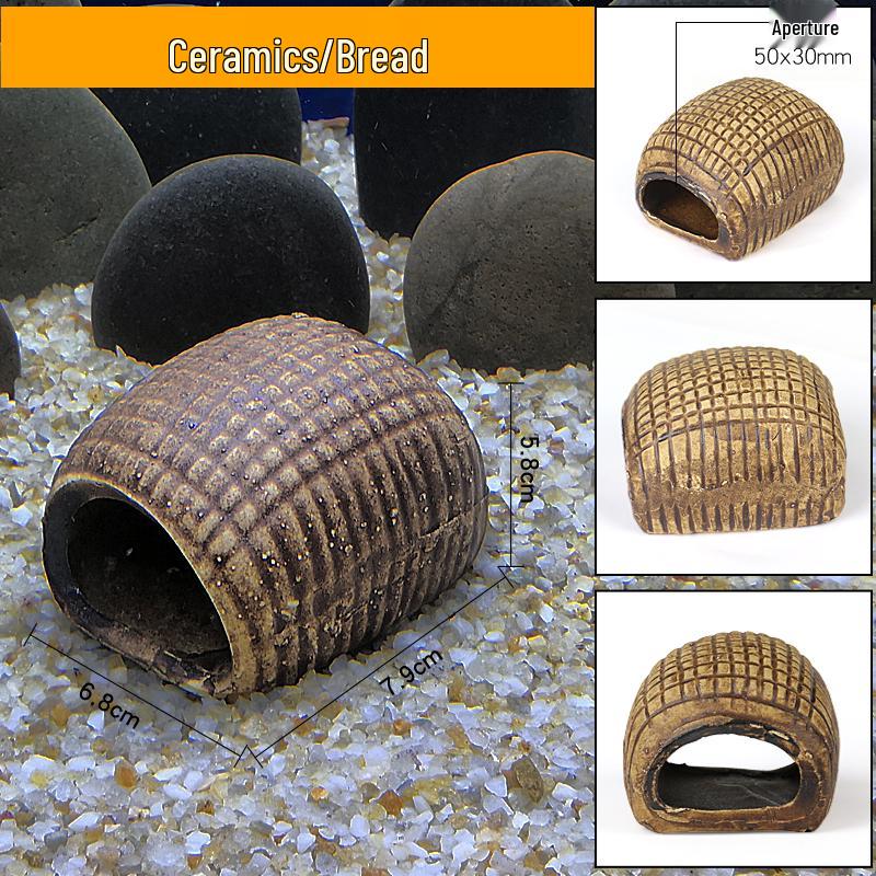 Ceramic Fish Tank Decoration: Shrimp Hiding, Cichlid Breeding, Spawning Nest.