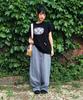 CAVISH Cat Check Applique Ss Tee Black(Cv2Gmft518A)