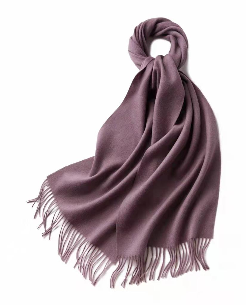 180X32Cm Autumn And Winter Classic Pure Wool Scarves With Tassel Large Thick Tippet Warm Hijabs High Quality Wool Scarf