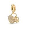 New Original Charms Sparkling Golden Hearts Series Angel Wings Hearts Clip Lucky Star Beads Fit Snake Bracelets DIY Jewelry Gift