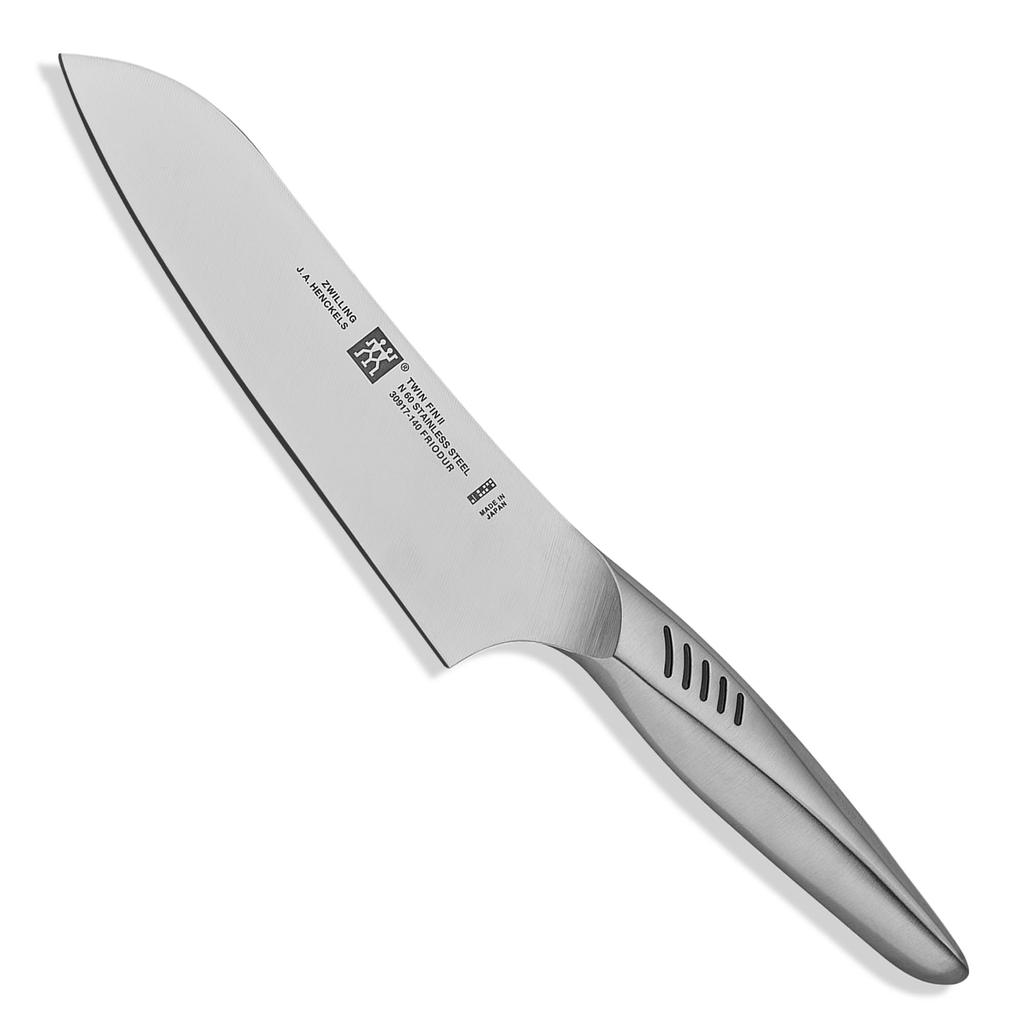 Zwilling Fin 2 flerbrukskniv 140 mm laget i Santoku Liten Santoku-kniv i oppvaskmaskin i rustfritt stål laget i Seki Gifu Prefecture japansk