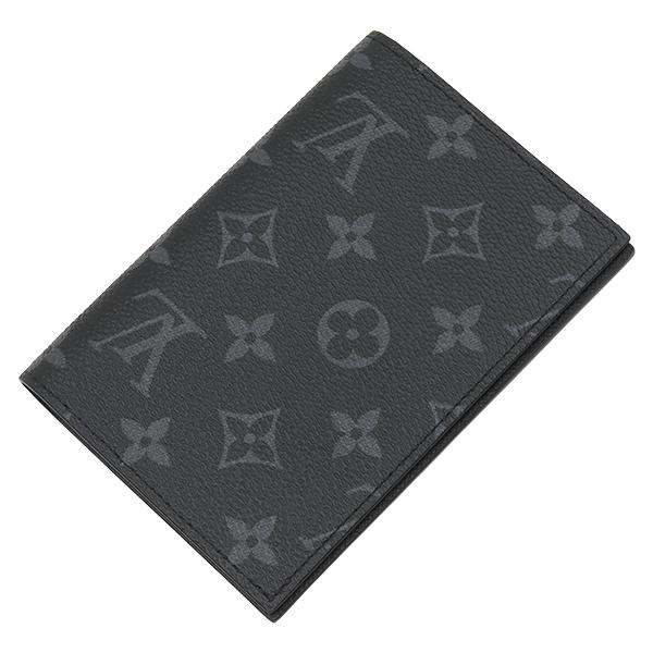 Louis Vuitton M64501 Monogram Eclipse Couverture Passpole NMpassport Case Leather Array
