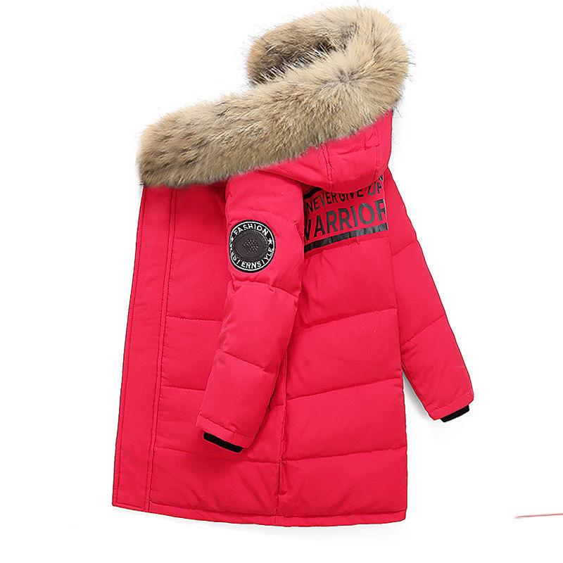Giacca Invernale Per Ragazzi Spessa Calda Cappotto Soprabito Bambino 2-12 Anni Bambini Adolescenti Piumino