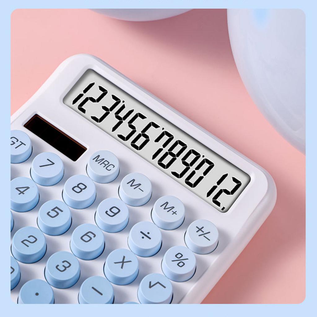 Financial Accounting Tools 12 Digit Dual Power Large Keypad Calculator High Color Goddess Model Back To School Teaching Supplies