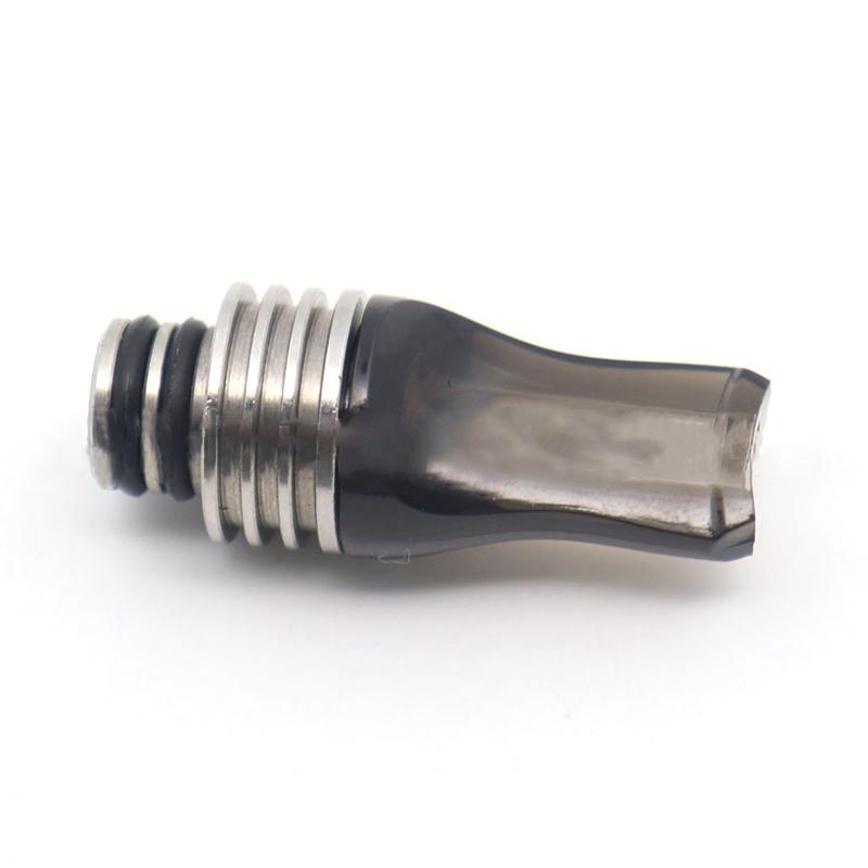 510 Pipette Dripper Straw Tip Plastic + Stainless Steel Flat Taste Straw Joint Accessories