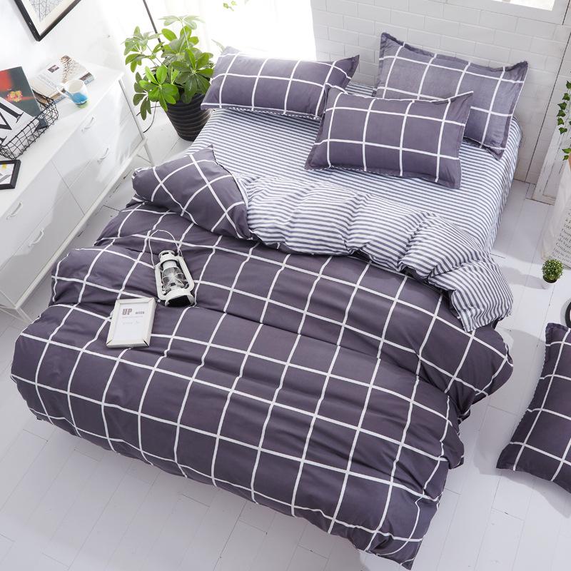 Flower Comforter Bedding Set Simple Pink Bed Linens Bed Linings Queen Duvet Cover Bed Sheet And Pillowcase King Size For Girls