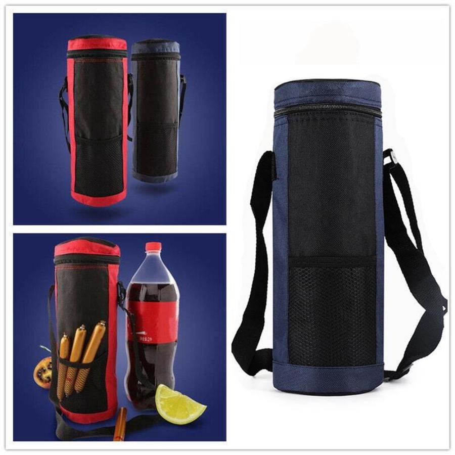 1PC Water Bottle Round Insulation Cover Folding Ice Pack Hot Water Bottle Insulation Cover for Outdoor Picnic Trip