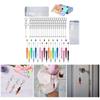 80pcs Customizable Ballpoint Pen Crafting Kit Personalized Pens and Keychain Set Accessories Practical Office Supplies