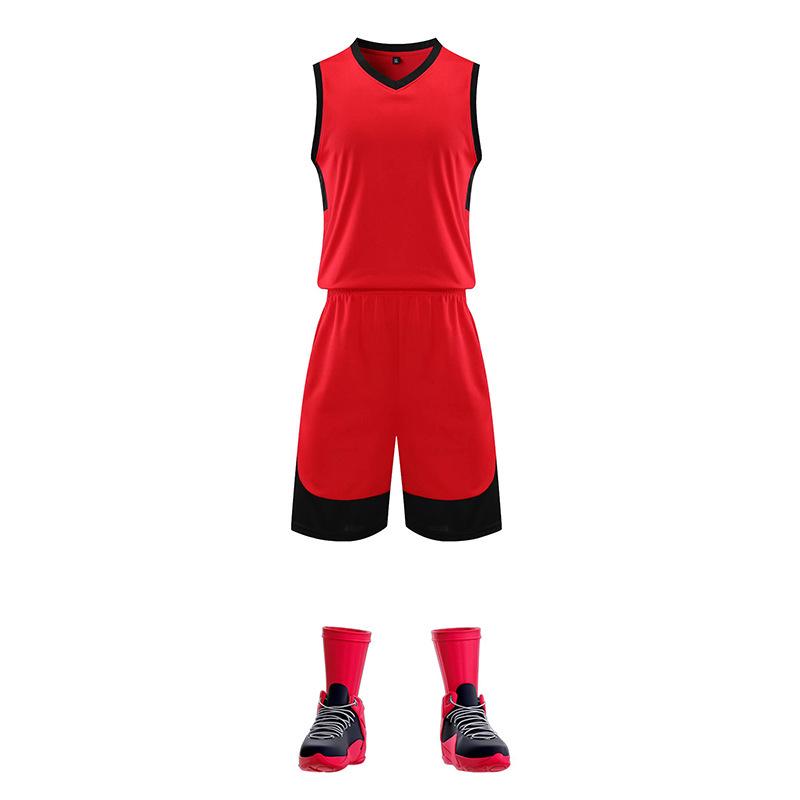 Custom Plus Size Men's Basketball Training Uniform Set