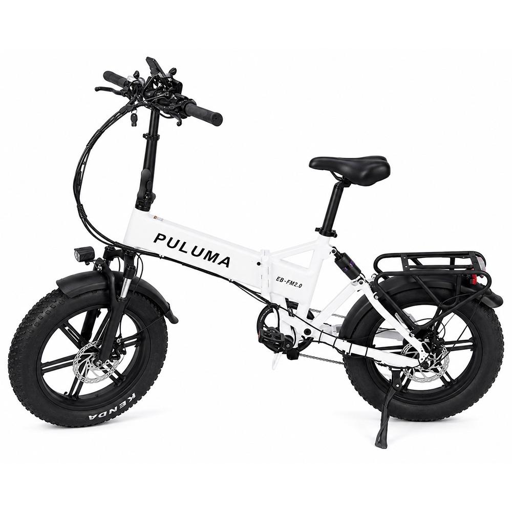 Puluma FM2.0 Foldable Electric Bicycle 20" Fat Tire 750W Peak Motor Fully Suspended Adult Electric Bike 7 Speed Dual Disc Brakes 48V 15Ah