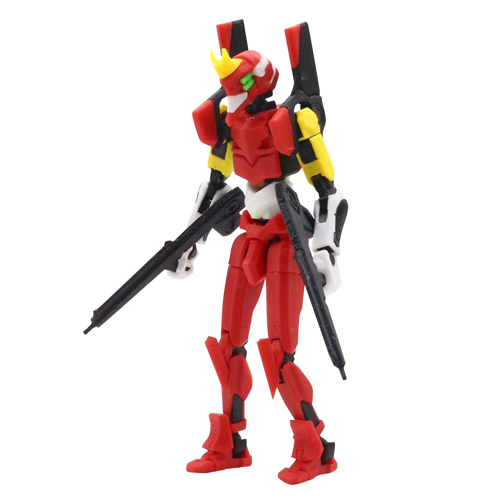 

Суставы Подвижные 3D Печатная Кукла Игрушка DIY Полное Уменьшение Тела One Size красный