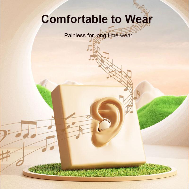 Bluetooth 5.4 Sleep Wireless Earphones Noise Cancel Headset HiFi Stereo Music Low Latency Painless Wear