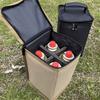 Camping Lantern Gas Tank Storage Bag with Zipper Soft Lining Large Capacity Portable Gas Tank Container Carrying Bag