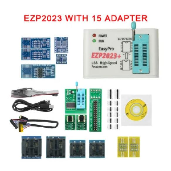 EZP 2023 support WIN7&8 64bit NEW EZP2023 high-speed USB SPI Programmer 24 25 93 95EEPROM 25 flash bios chip with adapter