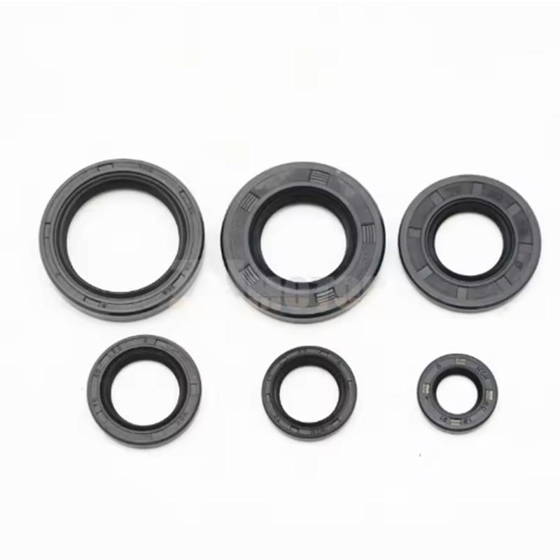 For Yamaha 125cc TZR125 TZR 125 6Pcs Motorcycle Full Complete Engine Oil Seal Rubber Gear Shaft Seal