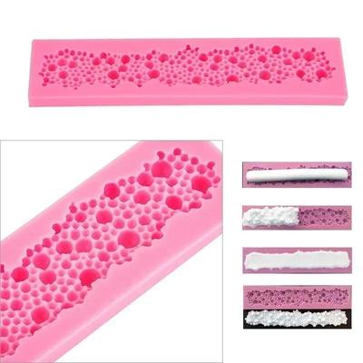 Cozinha Confeitaria Pequenas Ferramentas Decoração de Bolo Pérolas Molde de Bolo Fondant Novo Design 3D Redondo Bolhas de Silicone Acessórios de Molde de Bolo