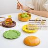 Stackable Hamburger Plate Set 5-Layer Dessert Snack Plate New Divided Plates