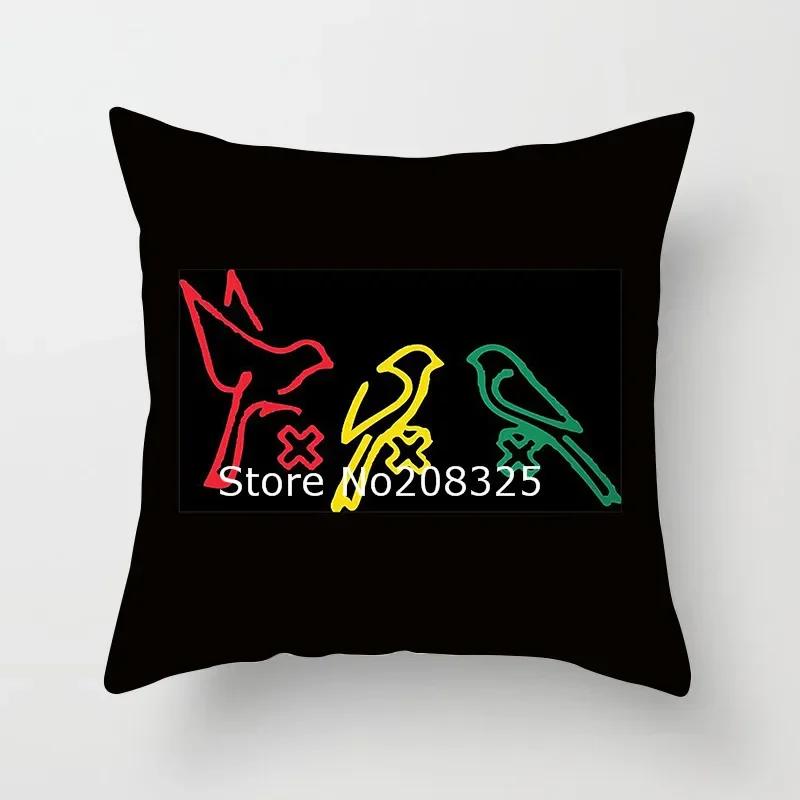Polyester Pillowcase Cushion Cover Bird  Decorative