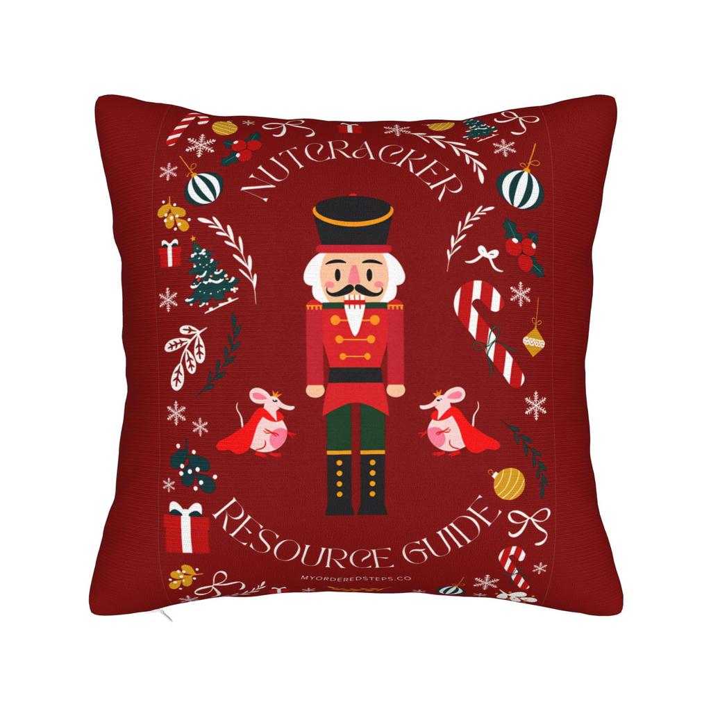 Christmas Nutcracker Pillow Case  Funny Pillow Cover Comfy Pillowcases For Sofa Car Home Decor