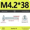 Galvanized Carbon Steel Cross-Head Round Screw with Washer, Flat Head, Self-Tapping & Self-Drilling Fishtail Design