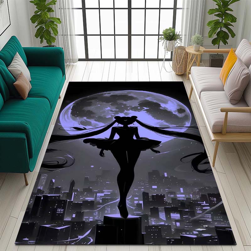 The New 2026 Pretty Guardian Sailor Moon Rug Is Suitable for Home Décor In Game Rooms, Bedrooms, Living Rooms, Sofa Areas, and