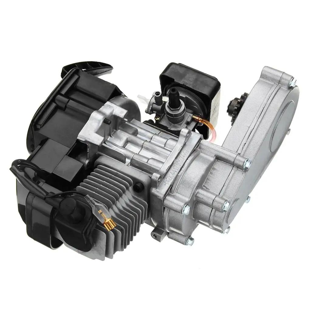 47cc/49cc Engine 2-Stroke Pull Start Motor Transmission Engine Air Filter Mini Pocket Dirt Pit For Mini Dirt Bike Dirt ATV Quad