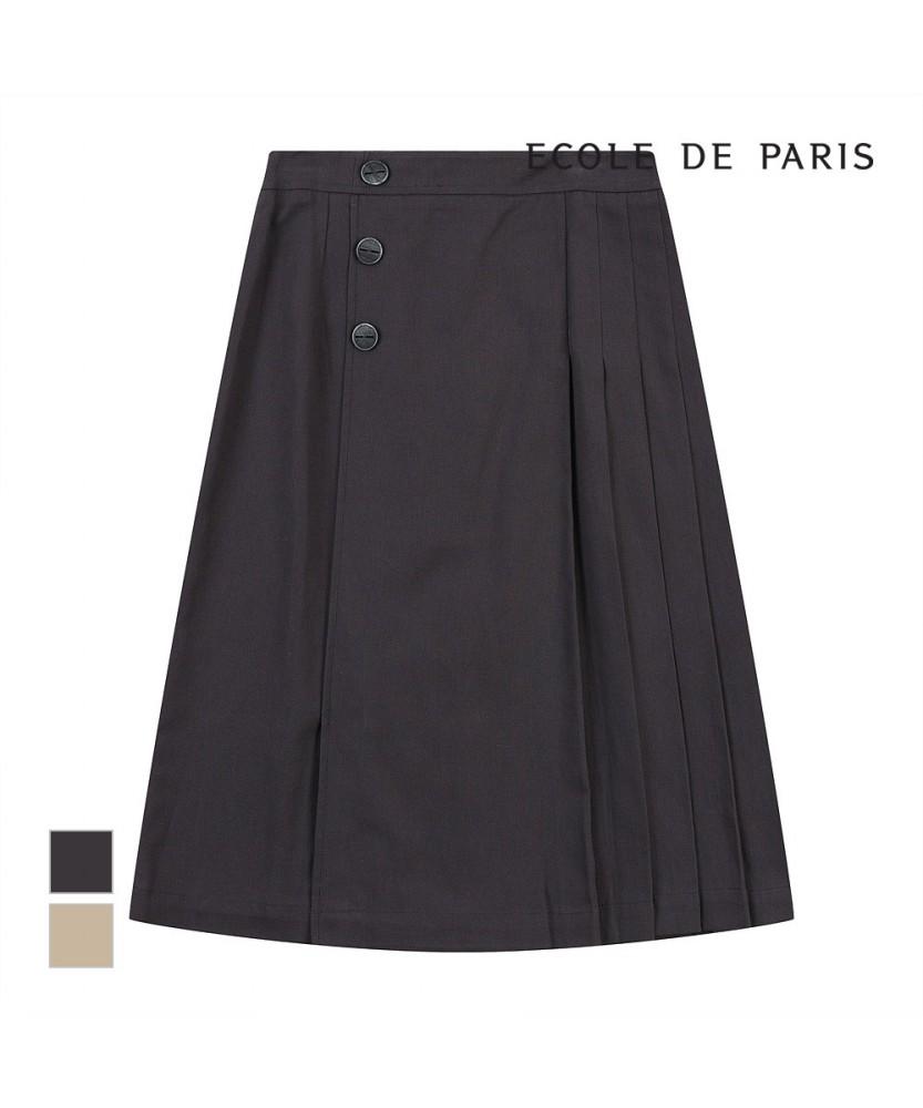 ECOLEDEPARIS Side Pleated A-Line Skirt_Cb25Wsc030Z