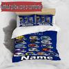 3pcs Duvet Cover Set (1*Duvet Cover + 2*Pillowcase, Without Core), Custom Name NFL Pattern Bedding Set, Home Bedroom Decor Gift