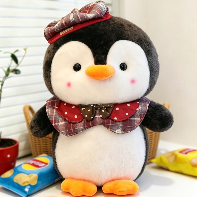Peluche Pinguino con Sciarpa per Bambini e Collezionisti
