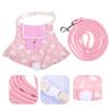 1Set Rabbit Harness Leash Set Bunny Clothes Kit Lightweight Breathable Pet Costume for Photos Parties Walking Small Animal Dress