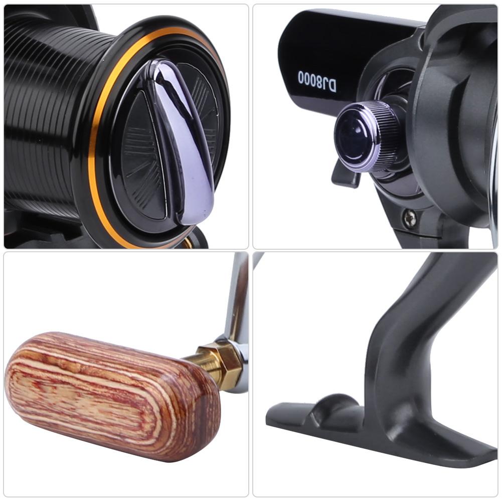 High Capacity 15 Bearing Number Spinning Reel Fishing Tackle for Sea Rod Large Line CupDJ8000