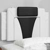 Vidaxl Headboard Cushion, Black and White, 90 Cm, Faux Leather
