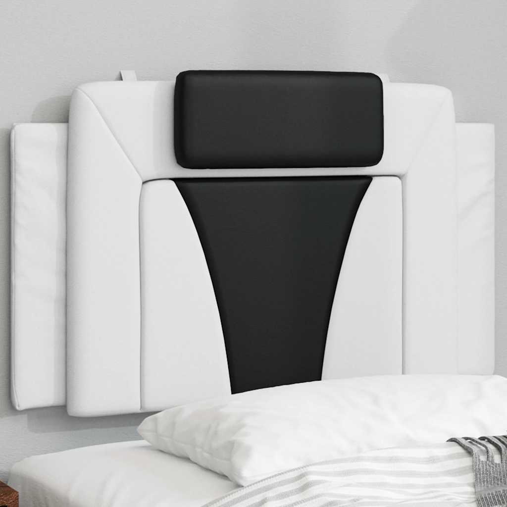 Vidaxl Headboard Cushion, Black and White, 90 Cm, Faux Leather