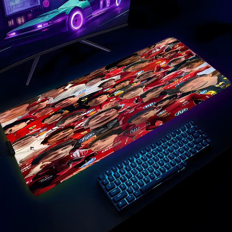 C-charles Leclerc F1 Racing Mouse Pad - Non-Slip Rubber Base,Smooth Surface Work,Gaming,Office,Home Use,Desk Mouse Pad