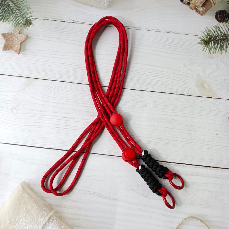 Adjustable Anti-Lost Braided Crossbody Phone Lanyard with Back Clip & Ski Glove Strap