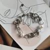 Silver Bracelet with Natural Pearls, Item Weight 7.97 G (2187066)