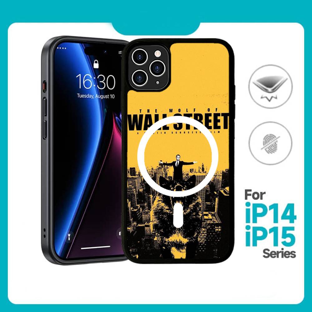 TV The W-Wolf Of W-Wall S-Street Magnetic Phone Case For IPhone 16 15 14 13 12 11 17 Pro Max Plus Wireless Charge Cover