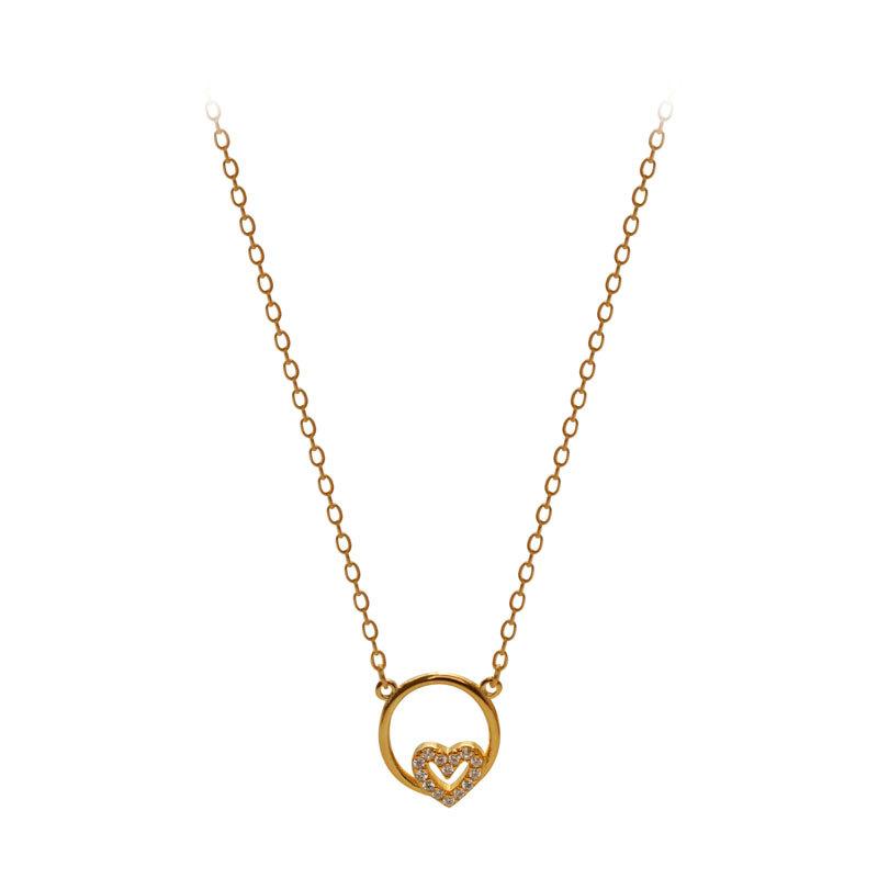 

Милое маленькое колье в форме сердца, маленькая подвеска, стильная и модная новогодняя коллекция, цепочка на ключицу